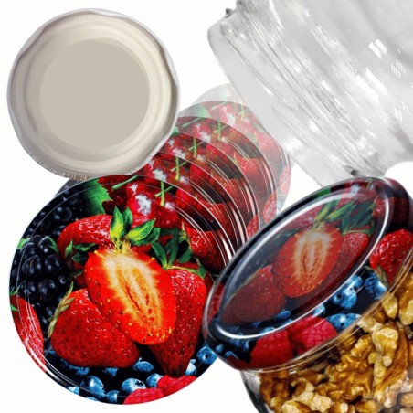 Zakrętki do słoików dekielki pokrywki nakrętki wieczka 82mm 6szt WZÓR W PZH