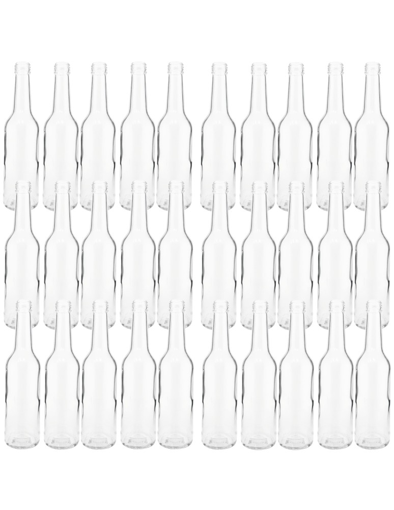 Szklane butelki na alkohol - galoniki - Butelki 330 ml na sok nalewkę syrop tradycyjne fi28 30szt BEZ NAKRETEK - product MODO24.PL 2