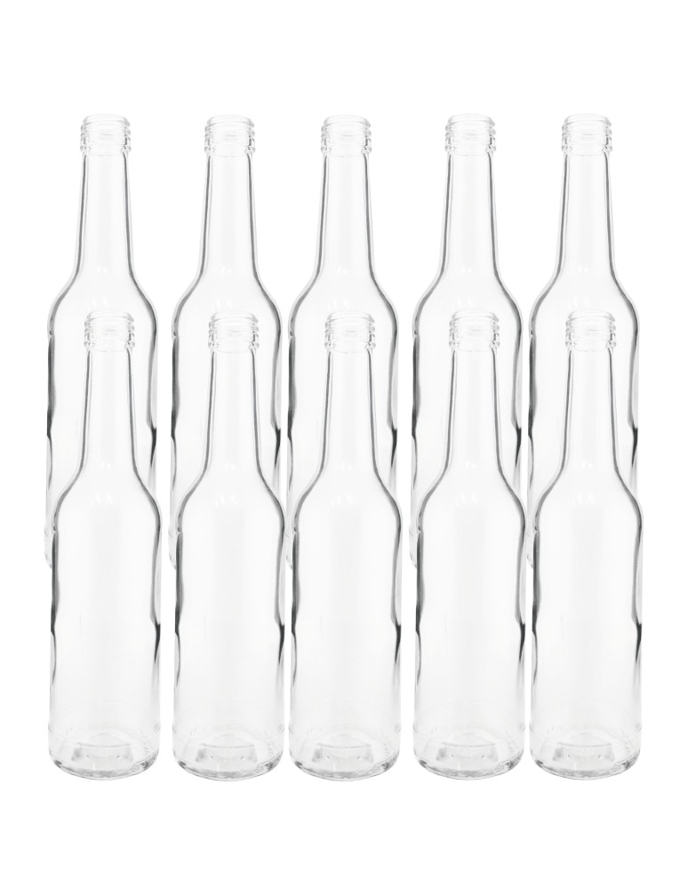 Szklane butelki na alkohol - galoniki - Butelki 330 ml na sok nalewkę syrop tradycyjne fi28 10szt BEZ NAKRETEK - product MODO24.PL 2