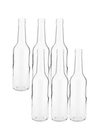 Butelki 330 ml na sok nalewkę syrop tradycyjne fi28 6szt BEZ NAKRETEK - produkt 2