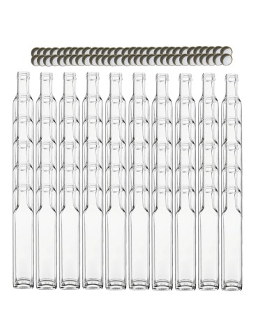 Butelki 250 ml maraski kwadratowe soki na olej oliwę fi31 60szt NAKRĘTKI - produkt 2