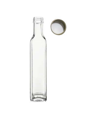 Butelka 250 ml maraska kwadratowa soki na olej oliwę fi31 1szt NAKRĘTKA - produkt 2