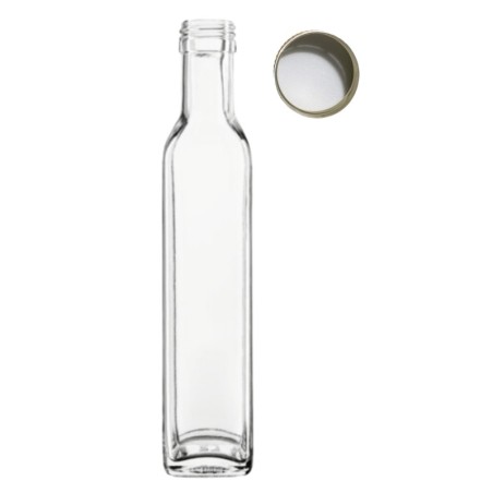 Butelka 250 ml maraska kwadratowa soki na olej oliwę fi31 1szt NAKRĘTKA