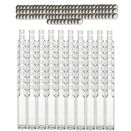 Butelki 250 ml maraski kwadratowe soki na olej oliwę fi31 100szt NAKRĘTKI