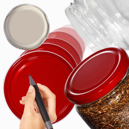 Zakrętki do słoików dekielki pokrywki nakrętki wieczka 82mm 6szt WZÓR R PZH