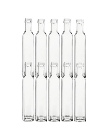 Butelki 250ml maraski kwadratowe soki na olej oliwę fi31 10szt BEZ NAKRETEK - produkt 2