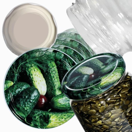 Zakrętki do słoików dekielki pokrywki nakrętki wieczka 82mm 10 szt WZÓR O