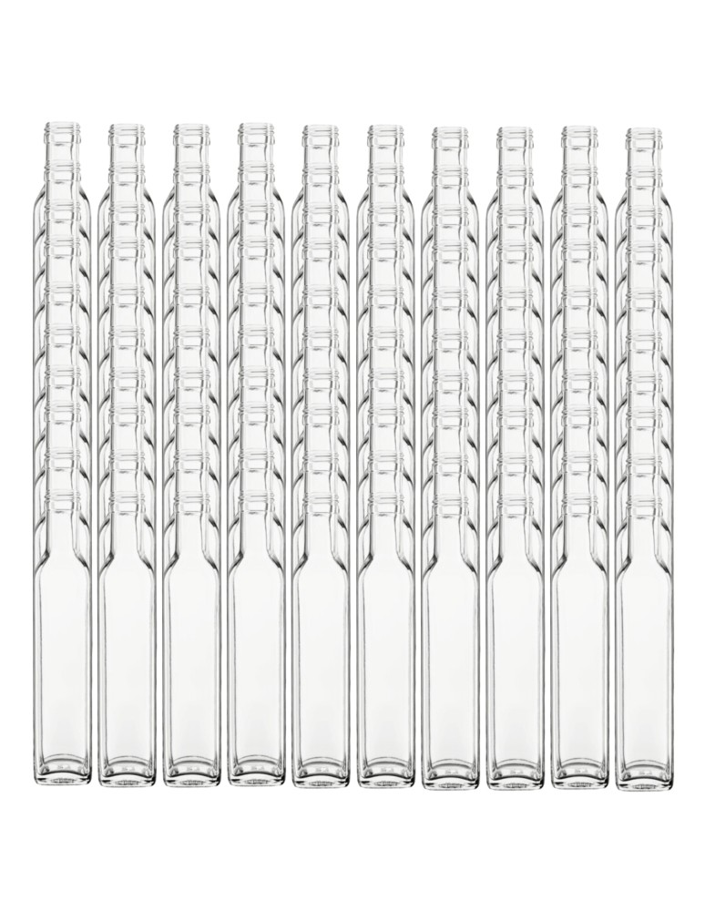 Szklane butelki na alkohol - galoniki - Butelki 250 ml maraski kwadratowe soki na oliwę fi31 100szt BEZ NAKRETEK - product MODO24.PL 2