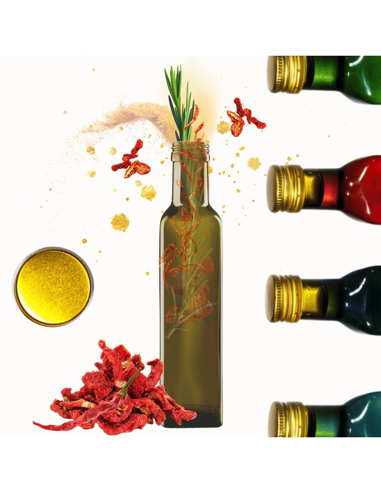Szklane butelki na alkohol - galoniki - Butelka 250 ml maraska kwadratowa zielona na olej oliwę fi31 1szt NAKRĘTKA - produkt MODO24.PL 1