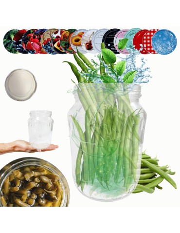 Słoik 720ml 0,7l soki ogórki papryka kompot KOMPLET z POKRYWKĄ 82mm PZH