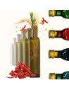 Butelki 250 ml maraski kwadratowe zielone oliwa fi31 100szt BEZ NAKRETEK