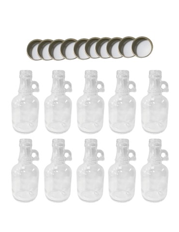 Butelki 250 ml galon z uchwytem soki na olej oliwę fi31 10szt NAKRĘTKI - produkt 2