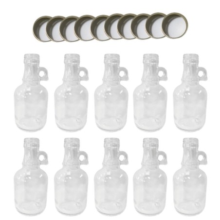 Butelki 250 ml galon z uchwytem soki na olej oliwę fi31 10szt NAKRĘTKI