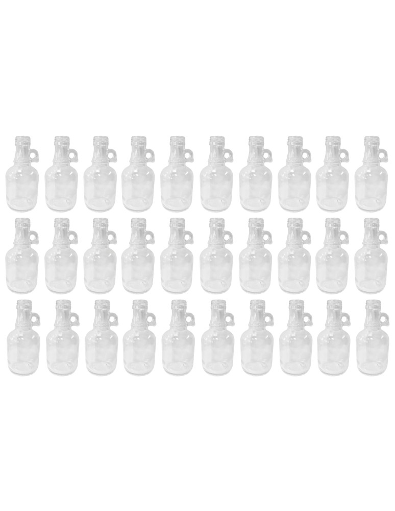 Szklane butelki na alkohol - galoniki - Butelki 250 ml galon z uchwytem soki na olej oliwę fi31 30szt BEZ NAKRETEK - product MODO24.PL 2