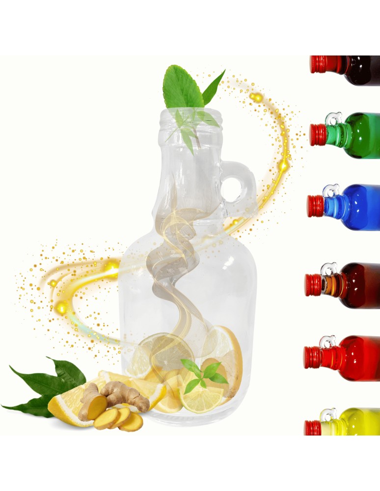Szklane butelki na alkohol - galoniki - Butelka 250 ml galon z uchwytem soki sok na oliwę fi31 1szt BEZ NAKRETKI - produkt MODO24.PL 1