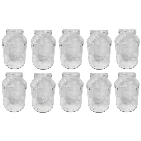 Słoiki 1500ml 1,5l na ogórki małosolne soki grzyby nalewki 10szt. 82mm PZH