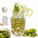 Słoik 1500ml 1,5l na ogórki małosolne soki nalewki kompot 1szt. 82mm PZH