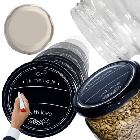 Zakrętki do słoików dekielki pokrywki nakrętki wieczka 82mm 60 szt WZÓR H