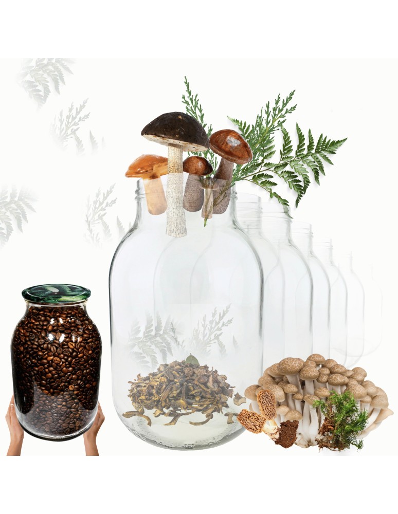 Słoiki - Słoiki 4000ml 4l na ogórki soki cukinia suszone grzyby nalewki 6szt. 100mm - product MODO24.PL 1