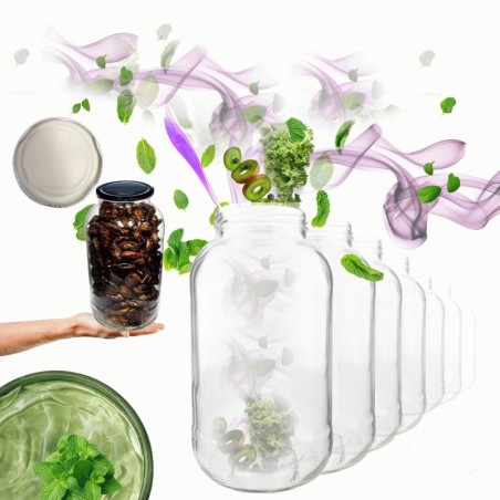 Słoiki 2000ml 2l na ogórki soki suszone grzyby nalewki 60sztuk 82mm PZH