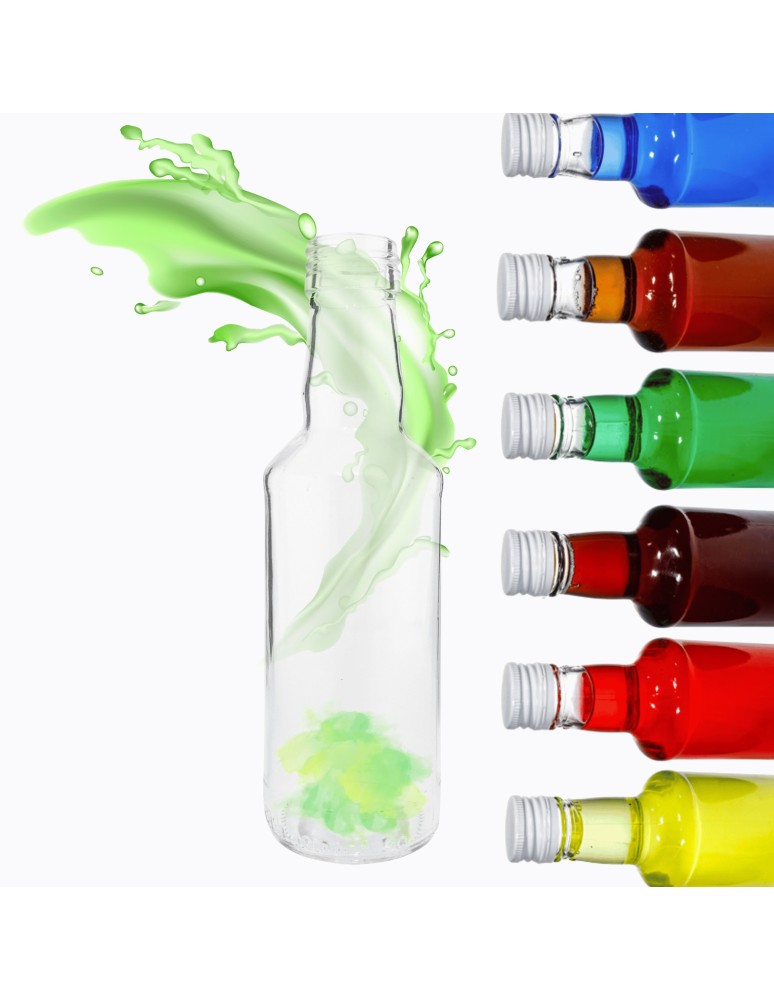 Szklane butelki na alkohol - galoniki - Butelka 200 ml na sok nalewkę nalewki syrop syropy fi28 1szt BEZ NAKRETKI - produkt MODO24.PL 1
