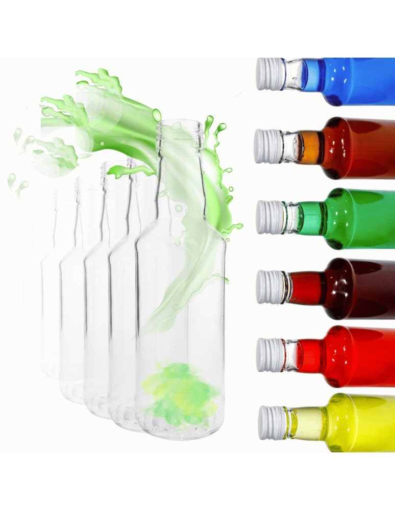 Szklane butelki na alkohol - galoniki - Butelki 200 ml na sok nalewkę syrop tradycyjne fi28 100szt BEZ NAKRETEK - produkt MODO24.PL 1