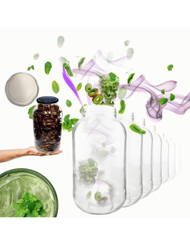 Słoiki 2000ml 2l na ogórki soki suszone grzyby nalewki 10sztuk 82mm PZH