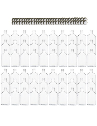 Butelki 200 ml piersiówki kieszonkowe na sok nalewki fi28 60szt NAKRĘTKI - produkt 2