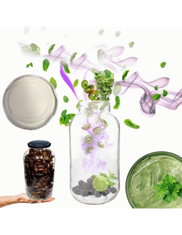 Słoik 2000ml 2l na ogórki soki suszone grzyby nalewki 1 sztuka 82mm PZH