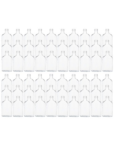 Butelki 200ml piersiówki do kieszeni na sok nalewki fi28 60szt BEZ NAKRETEK - produkt 2