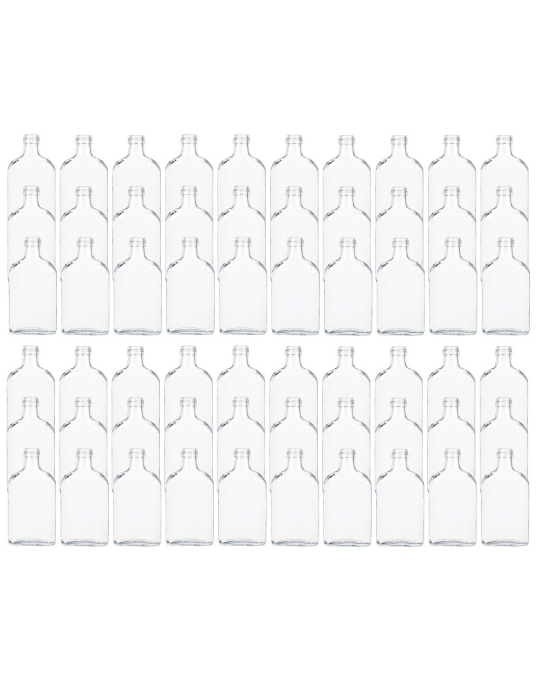 Szklane butelki na alkohol - galoniki - Butelki 200ml piersiówki do kieszeni na sok nalewki fi28 60szt BEZ NAKRETEK - product MODO24.PL 2