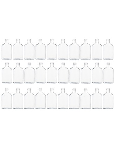 Butelki 200ml piersiówki do kieszeni na sok nalewki fi28 30szt BEZ NAKRETEK - produkt 2