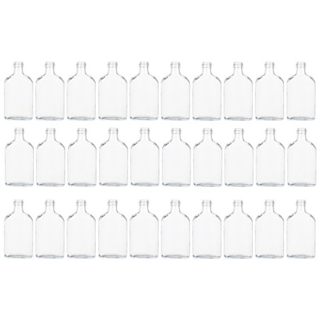 Butelki 200ml piersiówki do kieszeni na sok nalewki fi28 30szt BEZ NAKRETEK