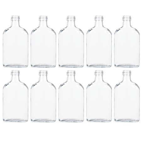 Butelki 200ml piersiówki do kieszeni na sok nalewki fi28 10szt BEZ NAKRETEK