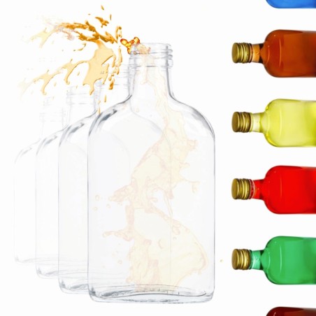 Butelki 200 ml piersiówki kieszonkowe na sok nalewki fi28 6szt BEZ NAKRETEK