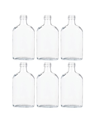 Butelki 200 ml piersiówki kieszonkowe na sok nalewki fi28 6szt BEZ NAKRETEK - produkt 2