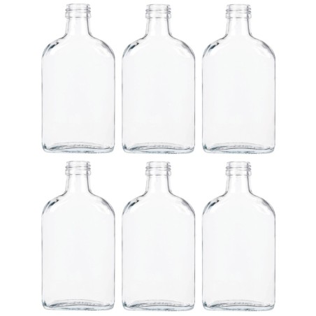 Butelki 200 ml piersiówki kieszonkowe na sok nalewki fi28 6szt BEZ NAKRETEK