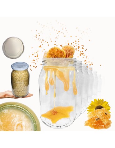 Słoiki 900ml słoiki na miód ogórki małosolne sałatki 6sztuk 82mm 0,9L