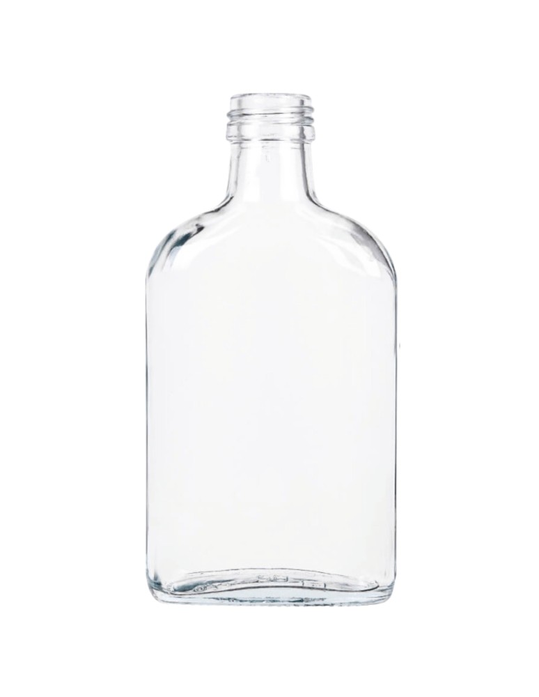 Szklane butelki na alkohol - galoniki - Butelka 200 ml piersiówka kieszonkowa sok nalewki fi28 1szt BEZ NAKRETKI - product MODO24.PL 2