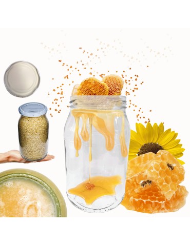 Słoik 900ml słoik na miód ogórki małosolne sałatki 1 sztuka 82mm 0,9L PZH