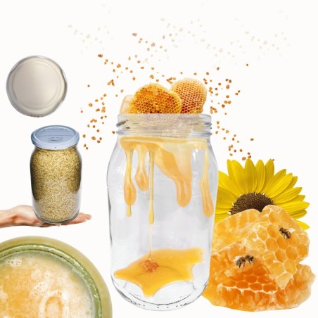 Słoik 900ml słoik na miód ogórki małosolne sałatki 1 sztuka 82mm 0,9L PZH