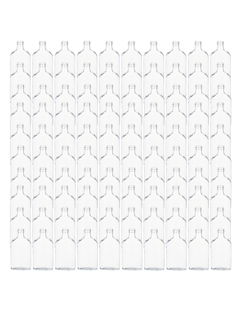 Szklane butelki na alkohol - galoniki - Butelki 200 ml piersiówki do kieszeni sok nalewki fi28 100szt BEZ NAKRETEK - product MODO24.PL 2