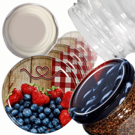 Zakrętki do słoików dekielki pokrywki nakrętki wieczka 82mm 6szt WZÓR A PZH