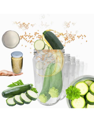Słoiki 720ml słoiki na ogórki dżemy szparagi przeciery sałatki 10szt. 82mm