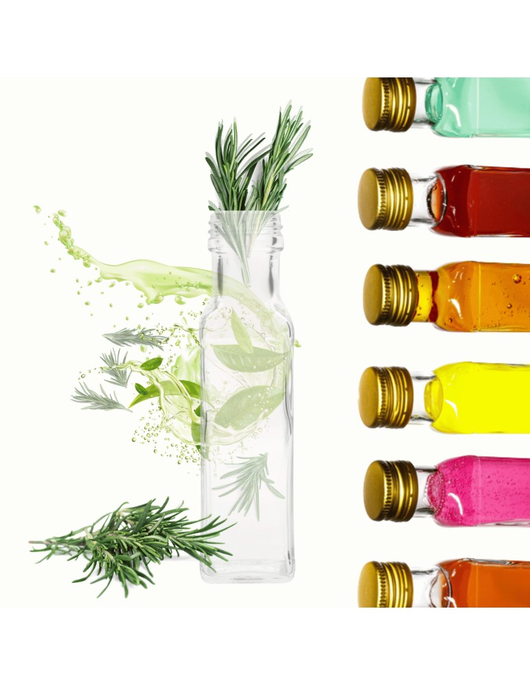 Szklane butelki na alkohol - galoniki - Butelka 100 ml maraska kwadratowa soki sok na olej fi31 1szt BEZ NAKRETKI - produkt MODO24.PL 1