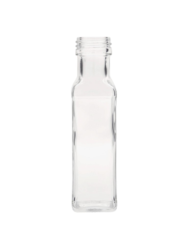 Szklane butelki na alkohol - galoniki - Butelka 100 ml maraska kwadratowa soki sok na olej fi31 1szt BEZ NAKRETKI - product MODO24.PL 2