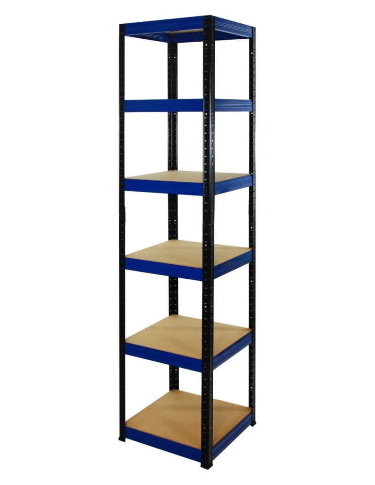 Helios Color Kwadrat - Regał metalowy Helios Color 213x45x45_6 - 175kg / na półkę, kolor: niebiesko-biały - produkt MODO24.PL 1