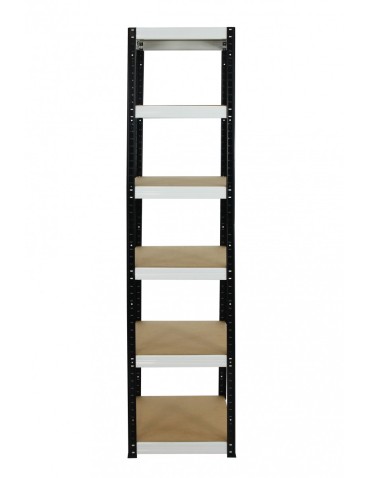 Helios Color Kwadrat - Regał metalowy Helios Color 213x45x45_6 - 175kg / na półkę, kolor: niebiesko-biały - product 3