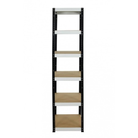 Regał metalowy Helios Color 213x45x45_6 - 175kg / na półkę, kolor: niebiesko-biały