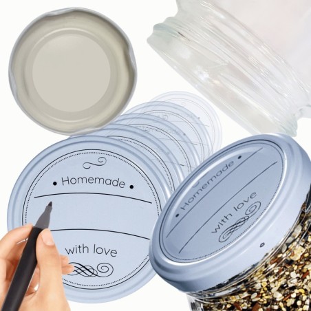 Zakrętki do słoików dekielki pokrywki nakrętki wieczka  66mm 10 szt WZÓR D